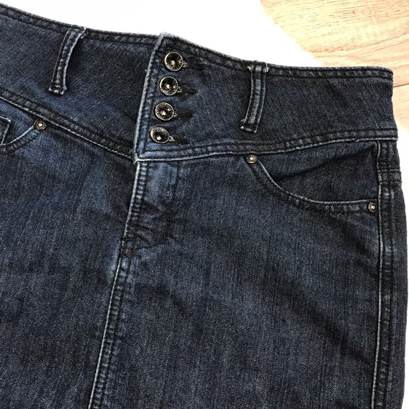 MAKERS OF TRUE ORIGINAL Denim Thigh Skirt - SZ 27 - Picture 4 of 9